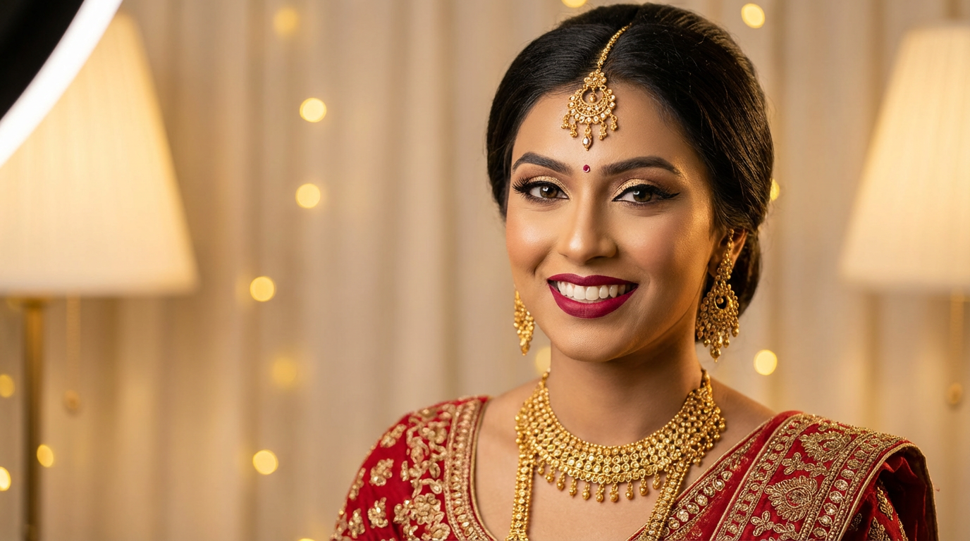 Bridal makeup by Bihu's Makeover